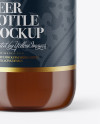 Amber Beer Bottle Mockup