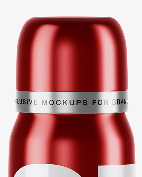 Metallic Spray Bottle Mockup PSD #2