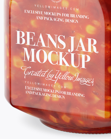 Download 900ml Mexican Beans Glass Jar W Clamp Lid Mockup Half Side View In Jar Mockups On Yellow Images Object Mockups Yellowimages Mockups