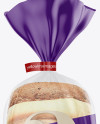 Matte Transparent Bread Package With Clip Mockup