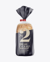 Matte Transparent Bread Package With Clip Mockup