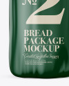 Matte Transparent Bread Package With Clip Mockup