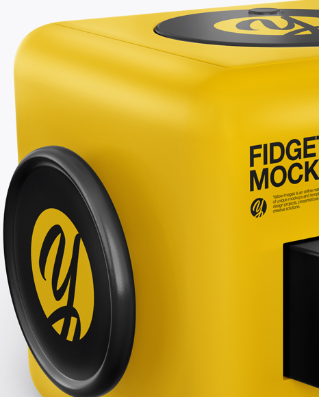Fidget Cube Mockup Half Side View PSD #2