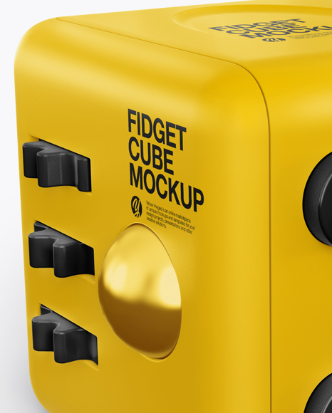 Fidget Cube Mockup   Half Side View PSD #2