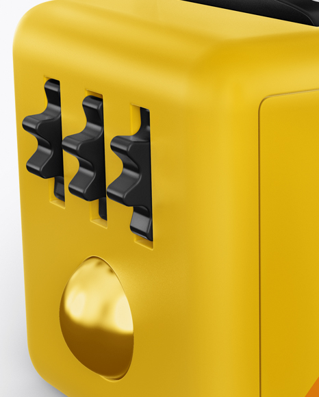 Fidget Cube Mockup Half Side View PSD #2