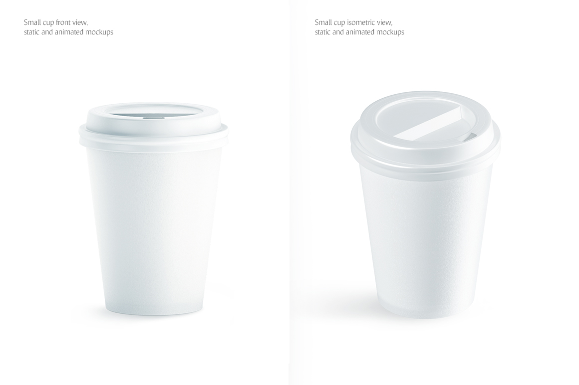 Download Small Coffee Cup Animated Mockup in Packaging Mockups on ...