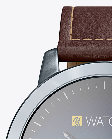 Watches Mockup Front View In Device Mockups On Yellow Images Object Mockups