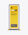Glossy Vinyl Banner Frame Stand Mockup