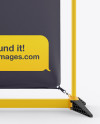 Matte Vinyl Banner Frame Stand Mockup