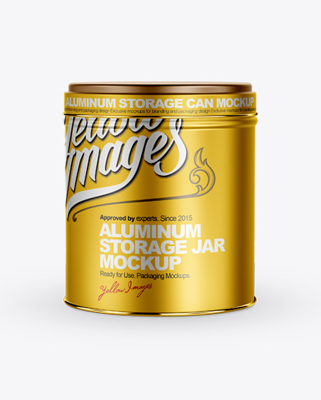 Download Aluminum Storage Jar Mockup In Jar Mockups On Yellow Images Object Mockups Yellowimages Mockups