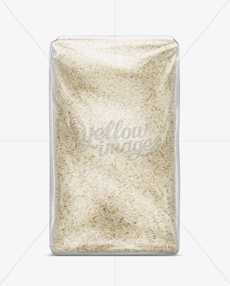 Basmati Rice Package Mockup In Bag Sack Mockups On Yellow Images Object Mockups