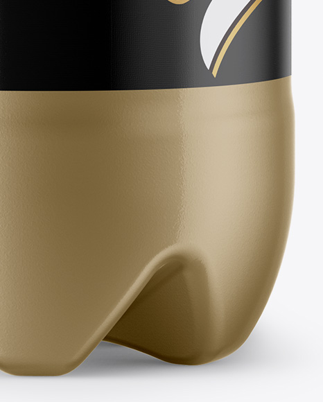 Plastic 1L Bottle Mockup PSD #2