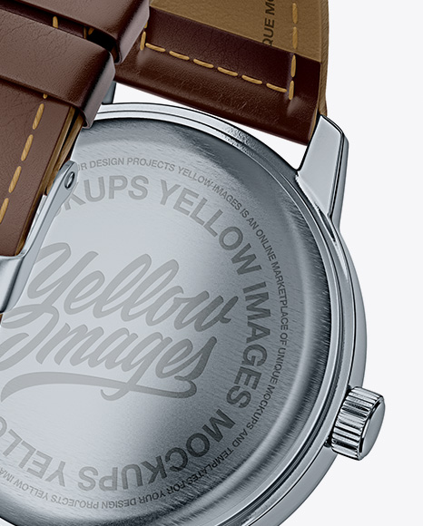 Download Watches Mockup Half Back View In Device Mockups On Yellow Images Object Mockups Yellowimages Mockups