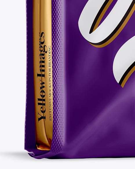 Matte Coffee Bag Mockup   Half Side View PSD #2