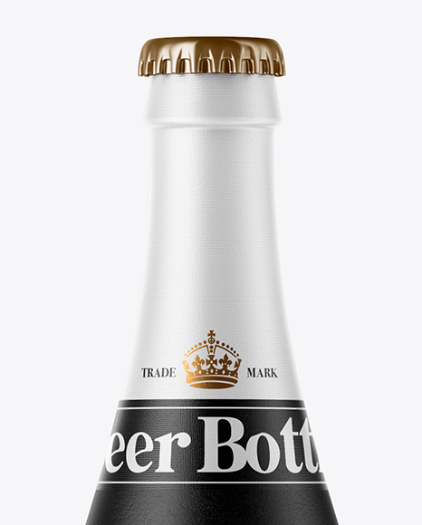 500ml Ceramic Beer Bottle Mockup PSD #6