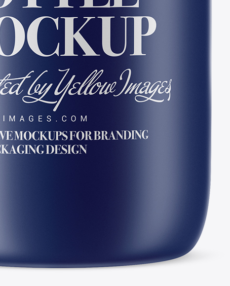 Matte Ceramic Bottle With Label Mockup PSD #1