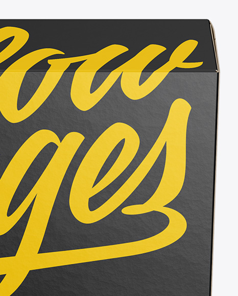 Box Mockup   Front View (High Angle Shot) PSD #1