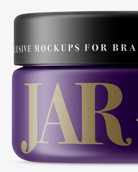 Download Matte Cosmetic Jar Mockup in Jar Mockups on Yellow Images Object Mockups