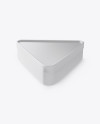 Glossy Triangular Box Mockup (High-Angle Shot)