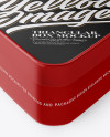 Glossy Triangular Box Mockup (High-Angle Shot)