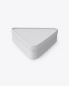 Matte Triangular Box Mockup (High-Angle Shot)