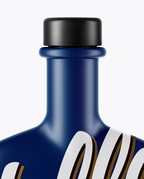 Matte Bottle With Wooden Cap Mockup PSD #1