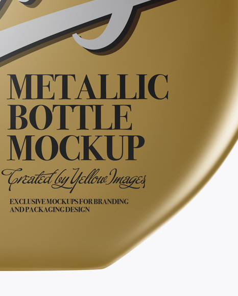 Metallic Bottle With Wooden Cap Mockup PSD #6