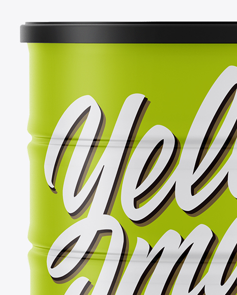 Matte Powder Can Mockup PSD #1