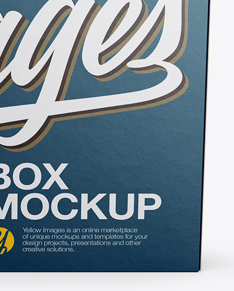Download Box Mockup - Front View (High Angle Shot) in Box Mockups ... Yellowimages Mockups