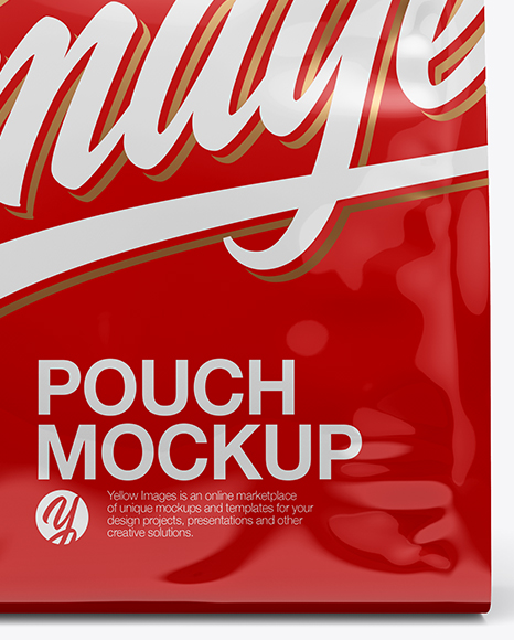Download Glossy Pouch Mockup - Front View in Bag & Sack Mockups on ... Yellowimages Mockups
