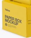 Download Three Glossy Paper Boxes Mockup in Box Mockups on Yellow Images Object Mockups