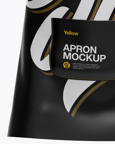 Download Leather Apron Mockup Front View In Apparel Mockups On Yellow Images Object Mockups