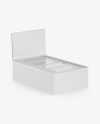 Download 12 Snacks Opened Box Mockup - Half Side View in Box ... Yellowimages Mockups