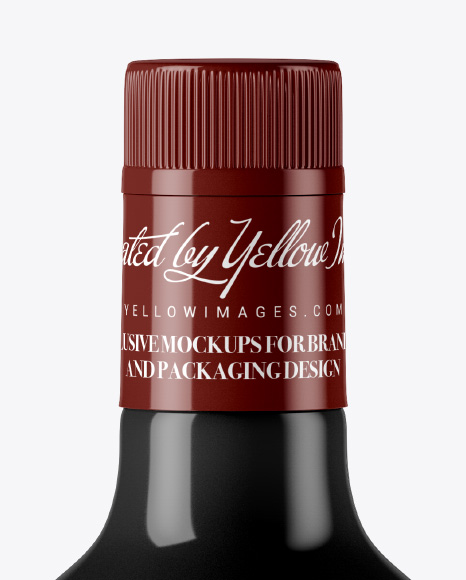 Download Free Glossy Bottle Mockup In Bottle Mockups On Yellow Images Object Mockups PSD Mockup Template