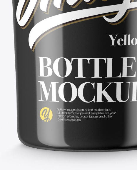 Glossy Bottle Mockup PSD #1