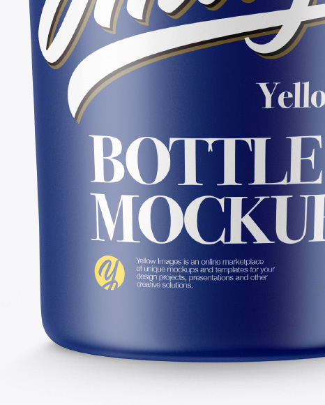 Matte Bottle Mockup PSD #1
