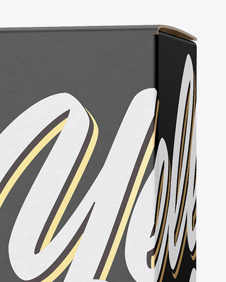 Box Mockup   Half Side View PSD #2