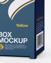 Download Box Mockup - Half Side View in Box Mockups on Yellow ... Yellowimages Mockups