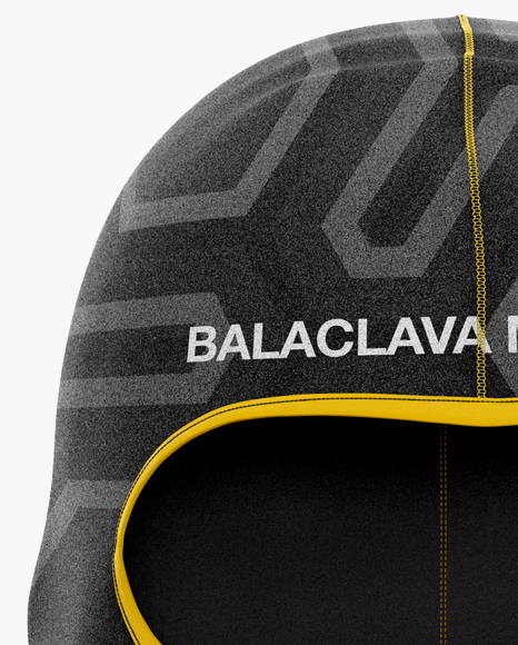 Balaclava Mockup Front View In Apparel Mockups On Yellow Images Object Mockups