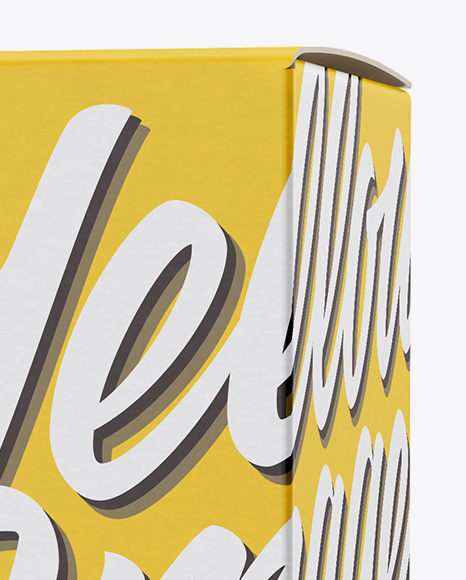 Box Mockup   Half Side View PSD #2