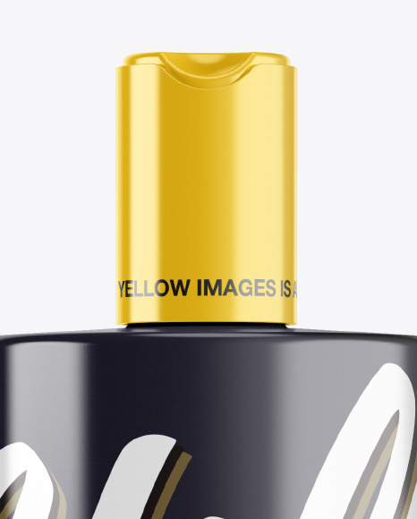 Glossy Plastic Bottle Mockup PSD #2