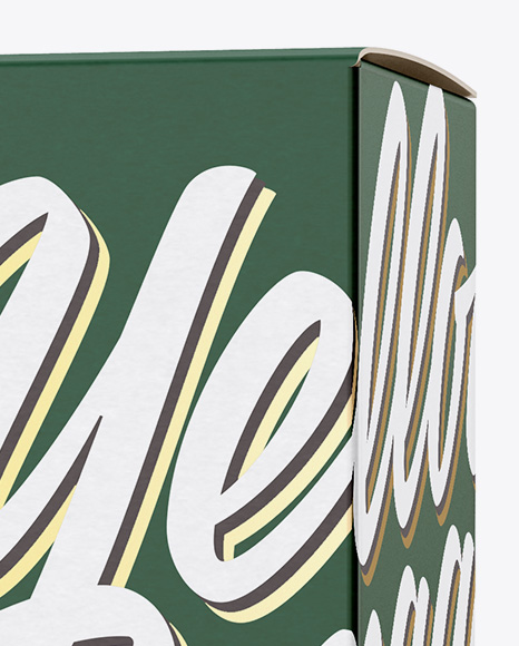 Box Mockup   Half Side View PSD #2