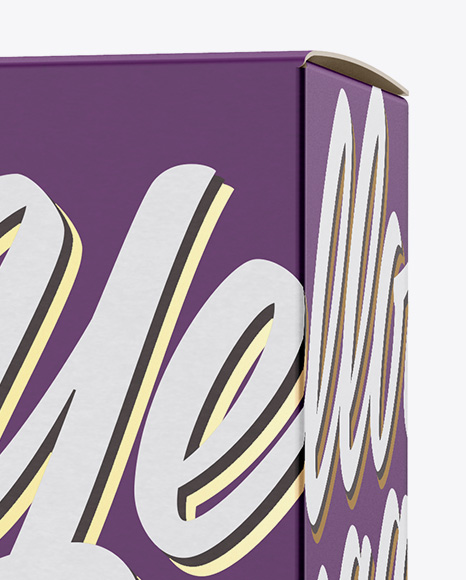 Box Mockup   Half Side View PSD #2