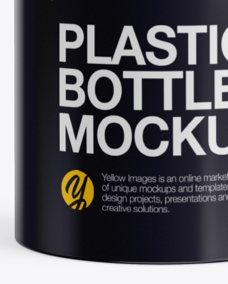 Glossy Plastic Bottle Mockup PSD #1