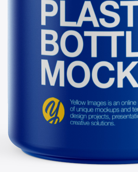 Matte Plastic Bottle Mockup PSD #1