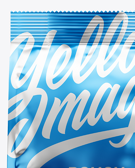 Metallic Pouch Mockup   Front View PSD #2