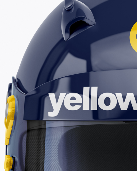 Download F1 Helmet Mockup Front View In Apparel Mockups On Yellow Images Object Mockups