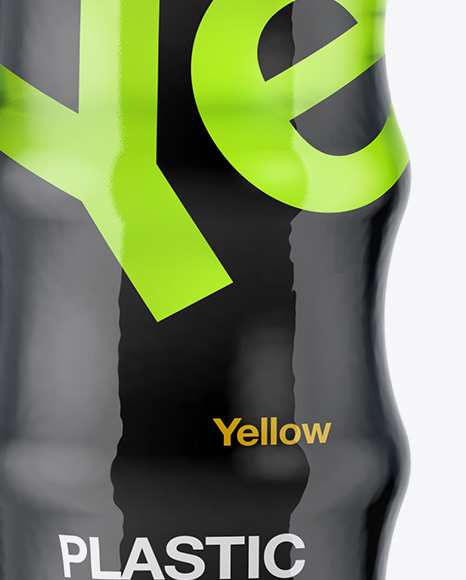 Clear Plastic Bottle with Soft Drink Mockup PSD #2