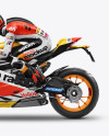 Download Motogp Racer Mockup Side View In Vehicle Mockups On Yellow Images Object Mockups