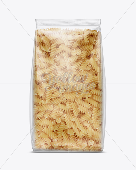 Download Fusilli Pasta Bag Mockup in Flow-Pack Mockups on Yellow ...